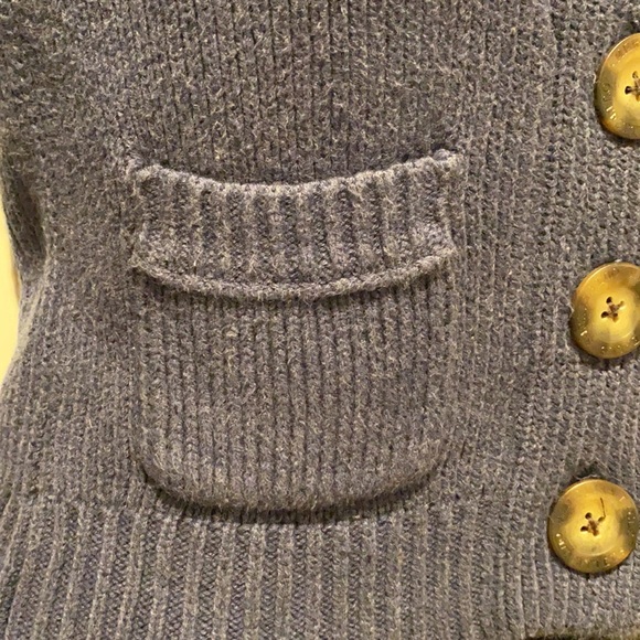 American Eagle button up ribbed knit cardigan in cobalt blue in size XS - Picture 5 of 14